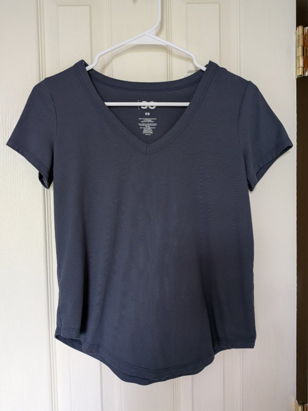 Blue SO V-Neck Short Sleeve Tee T-Shirt Bundle - Size XS